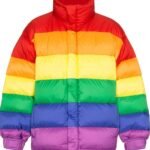 The Unbeatable Rainbow Oversized Quilted Down Jacket | Colorful Winter Shield