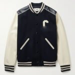 Appliquéd Bomber Jacket | Artisanal Wool Blend & Leather Statement - Image 2