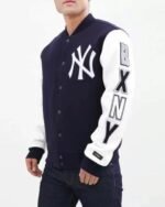 Yankees Varsity Jacket | Timeless NY Yankees Navy & White MLB Fan Jacket