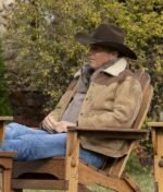 Yellowstone Shearling Jacket | Kevin Costner John Dutton Season 3 Coat