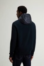 Allen Hybrid Jacket in Ripstop Nylon - Men - Blue