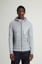 Allen Hybrid Jacket in Ripstop Nylon - Men - Gray