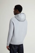 Allen Hybrid Jacket in Ripstop Nylon - Men - Gray