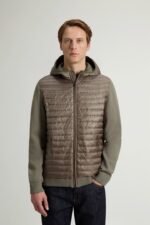 Allen Hybrid Jacket in Ripstop Nylon - Men - Green
