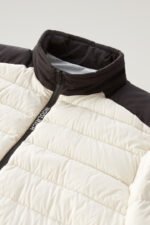 Bering Tech Lightweight Hybrid Down Jacket in Microfibre - Men - White