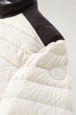 Bering Tech Lightweight Hybrid Down Jacket in Microfibre - Men - White