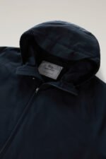 Cruiser Jacket in Ramar Cloth with Hood - Men - Blue
