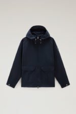 Cruiser Jacket in Ramar Cloth with Hood - Men - Blue