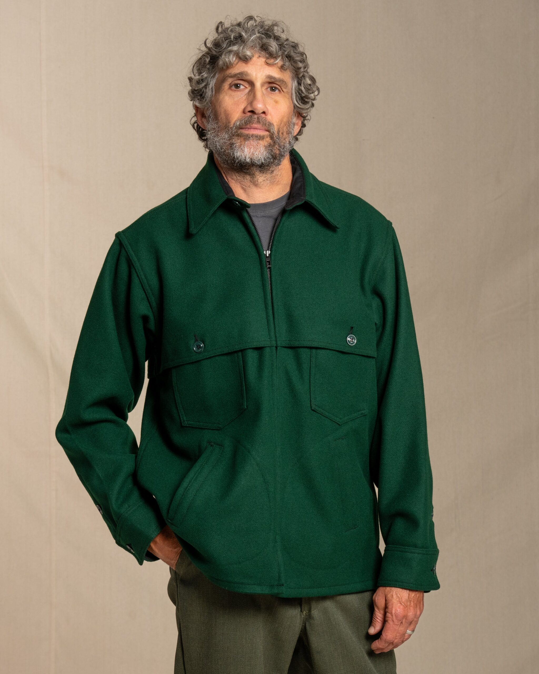 Double Cape Jac Shirt - Spruce Green Double Cape Jac Shirt - Spruce Green
