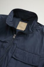 Garment-Dyed Field Jacket in Peached Urban Touch - Men - Blue