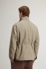 Jacket in Olmetex Sueded Nylon with Faded Motif - Men - Green