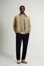 Lewis Bomber Jacket in Light Ramar - Men - Beige