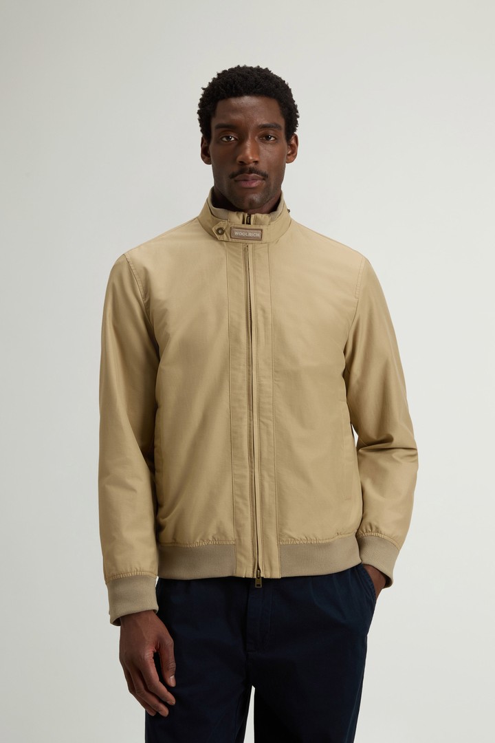 Lewis Bomber Jacket in Light Ramar - Men - Beige Lewis Bomber Jacket in Light Ramar - Men - Beige