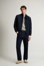 Lewis Bomber Jacket in Light Ramar - Men - Blue