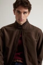 Lewis Bomber Jacket in Light Ramar - Men - Brown