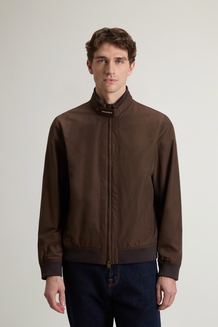 Lewis Bomber Jacket in Light Ramar - Men - Brown Lewis Bomber Jacket in Light Ramar - Men - Brown