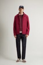 Pacific Jacket in Two-Layered Fabric - Men - Burgundy