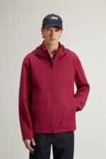 Pacific Jacket in Two-Layered Fabric - Men - Burgundy