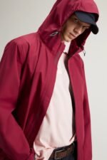 Pacific Jacket in Two-Layered Fabric - Men - Burgundy
