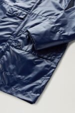 Resine Jacket in Ripstop Fabric with Hood - Men - Blue