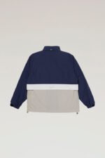 Ripstop Nylon Jacket with Foldable Hood - Unisex - Blue