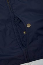 Ripstop Nylon Jacket with Foldable Hood - Unisex - Blue