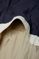 Ripstop Nylon Jacket with Foldable Hood - Unisex - Blue