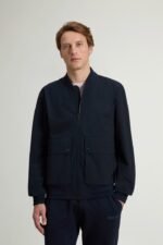 Wesley Bomber Jacket in Urban Touch - Men - Blue