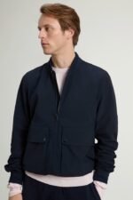 Wesley Bomber Jacket in Urban Touch - Men - Blue