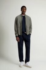 Wesley Bomber Jacket in Urban Touch - Men - Green