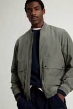 Wesley Bomber Jacket in Urban Touch - Men - Green