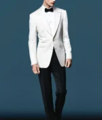 Men's Ivory White Peak Lapel Two Button Dinner Jacket - Image 2
