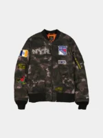 New York Rangers Varsity Jacket – NHL Team-Inspired Bomber Jacket - Image 2