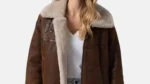 Bomber Brown B3 Sheepskin Leather Jacket Women