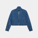 DENIM RELAXED FLIGHT JACKET WOMENS