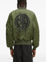 NO PROBLEMO X ALPHA NO WAR MA-1 Bomber Jacket – Military-Inspired Streetwear Jacket - Image 3