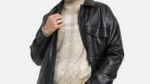 Men's Over sized Cowhide Longways Leather Blazer