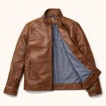 Sedona Light Weight Leather Jacket | Copperwood Brown