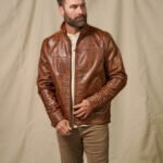 Sedona Light Weight Leather Jacket | Copperwood Brown